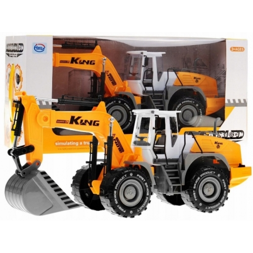 Koparka dla Dzieci Duży POJAZD BUDOWLANY  9998-21